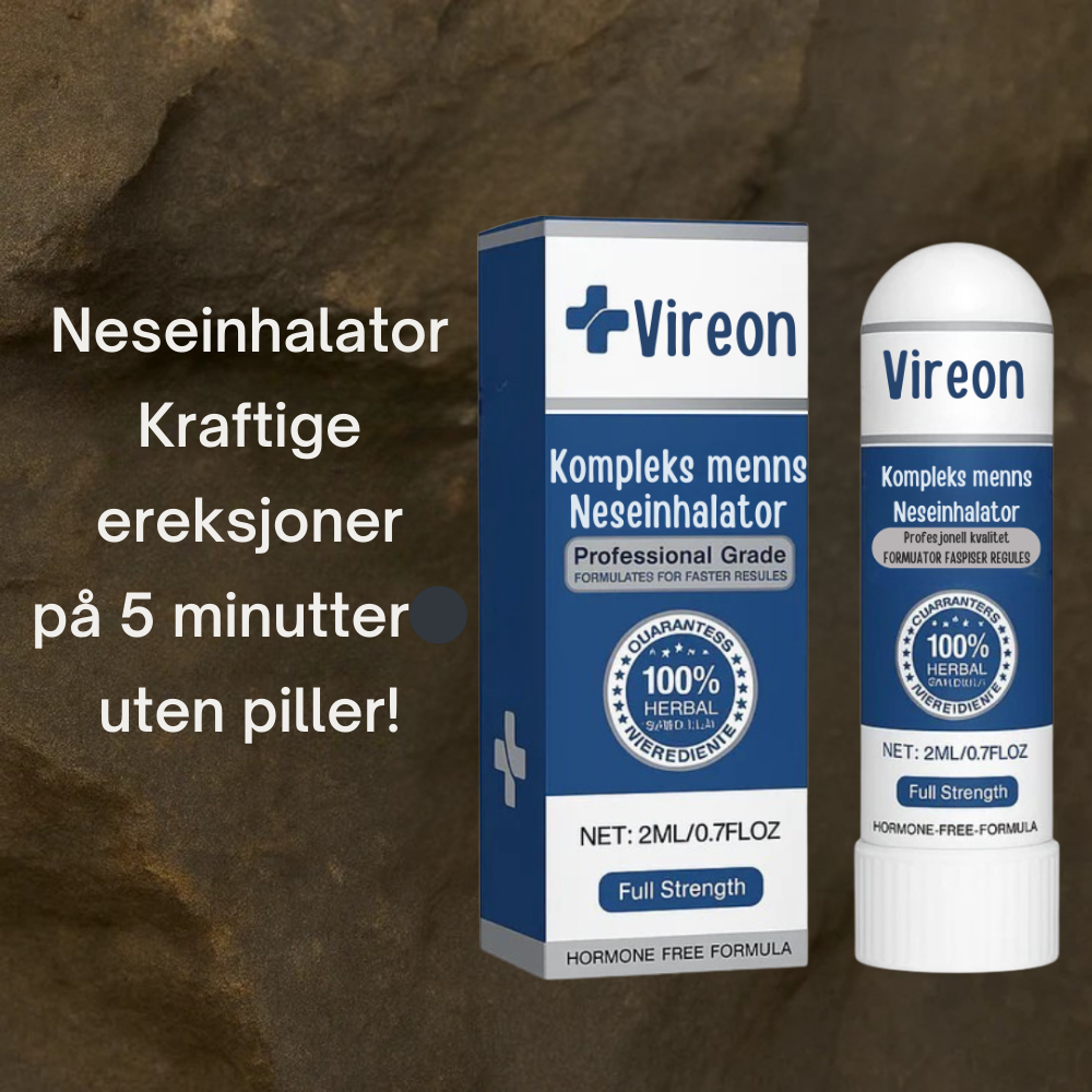 Vireon™ | Inhalator - Steinharde ereksjoner på 5 minutter – uten piller!