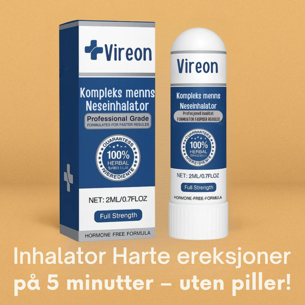 Vireon™ | Inhalator - Steinharde ereksjoner på 5 minutter – uten piller!